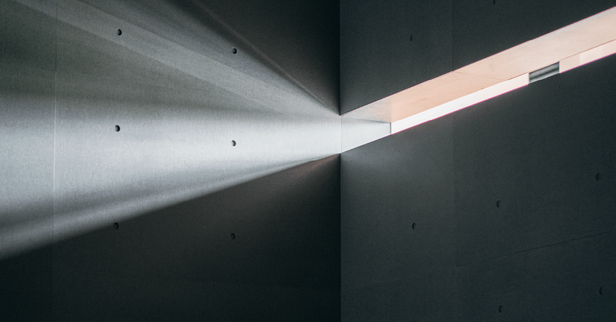 Light coming through a building