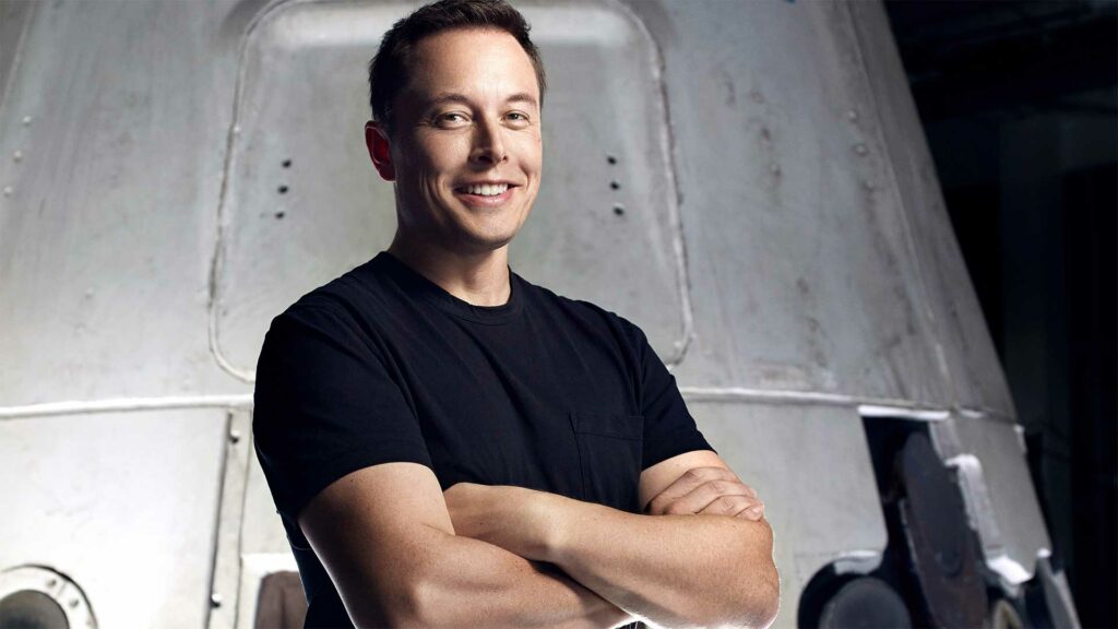 Elon musk man smiling at camera