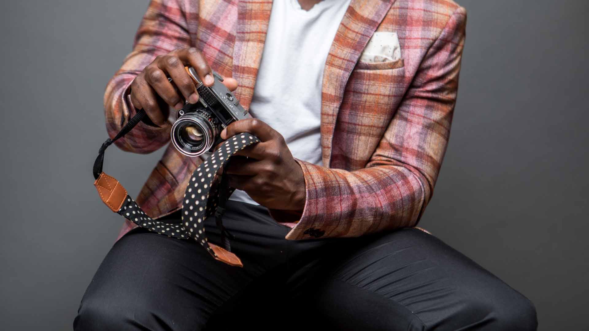 Man holding camera