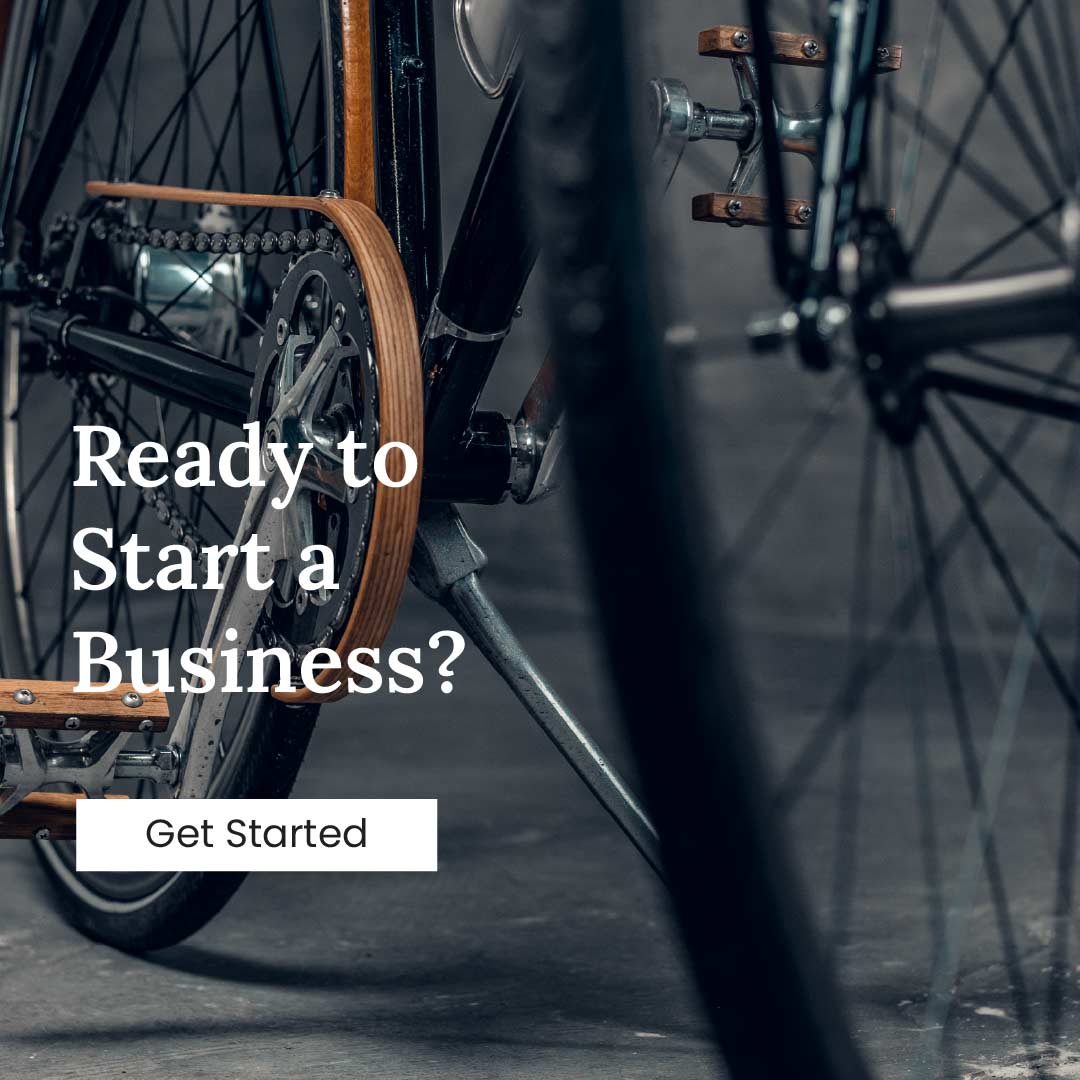 Advert with bicycle