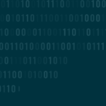 Code on a blue background