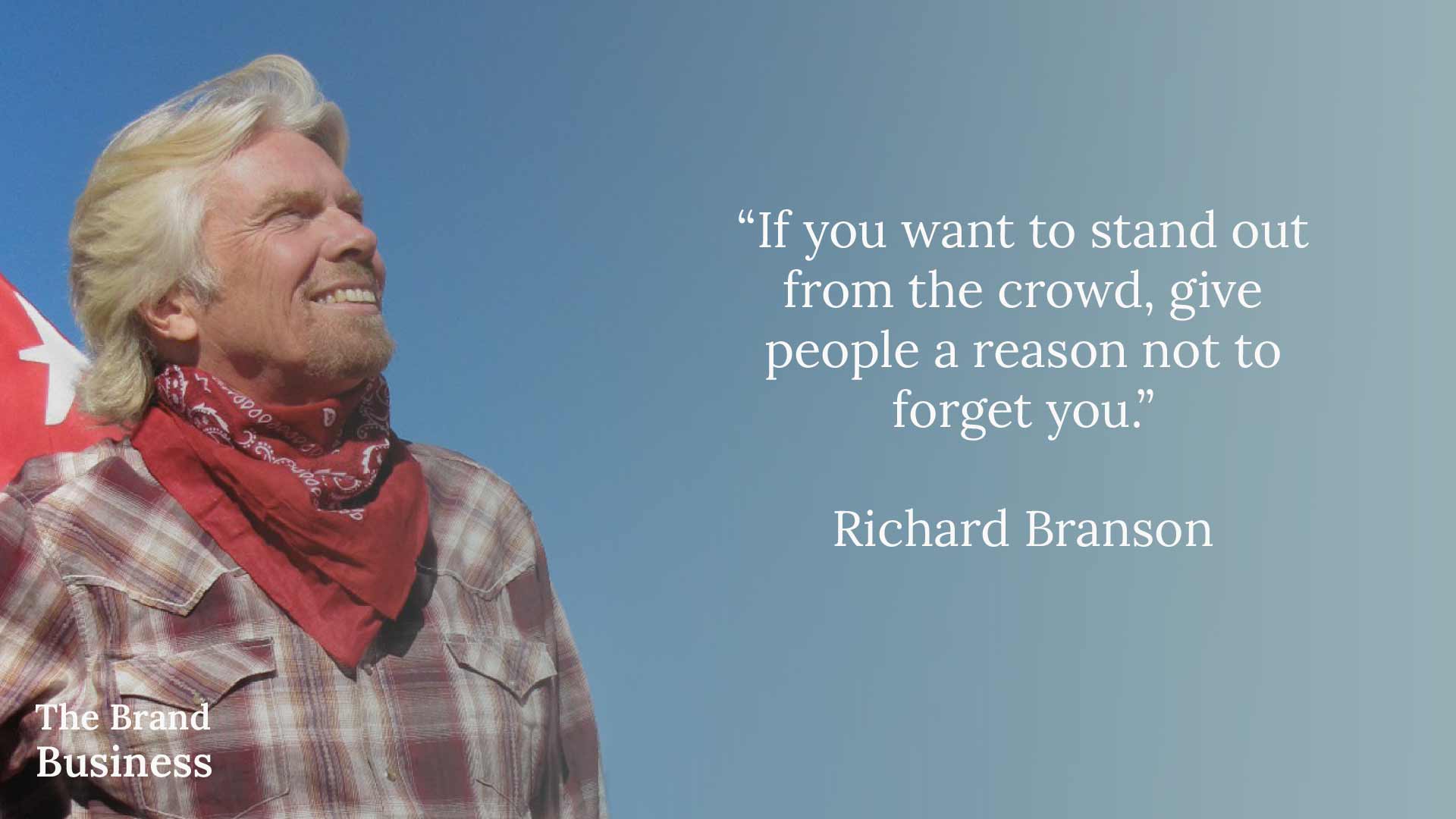 Richard branson standout quote on wallpaper
