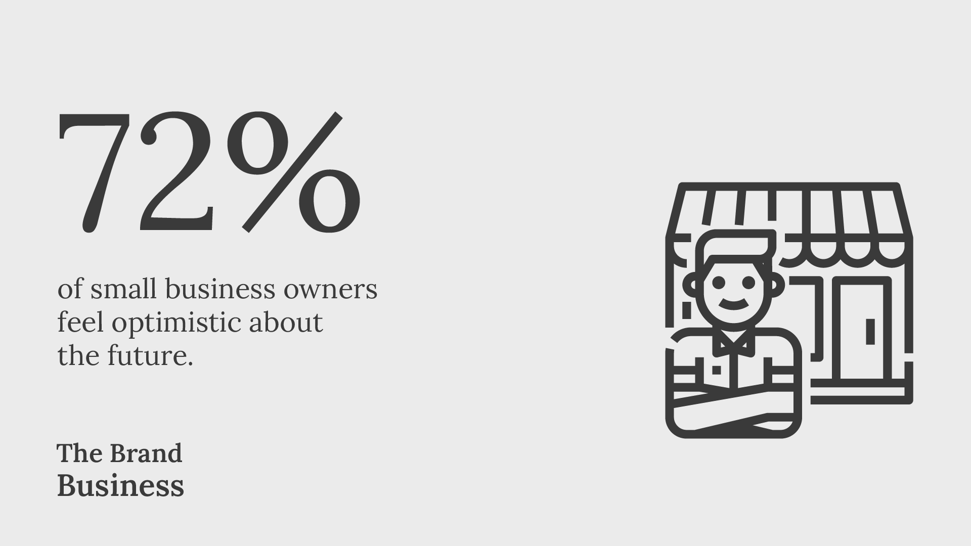 72 of small business owners feel optimistic about the future