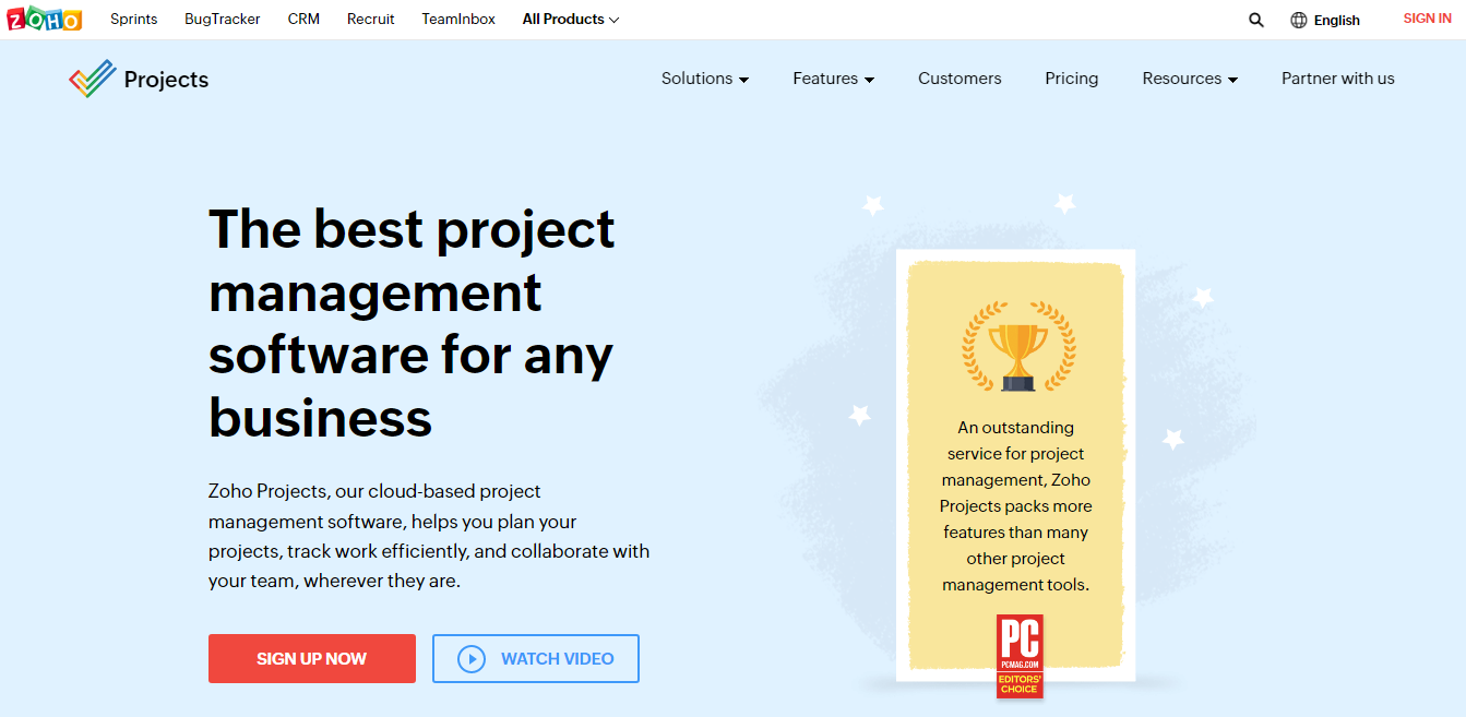 Zoho projects