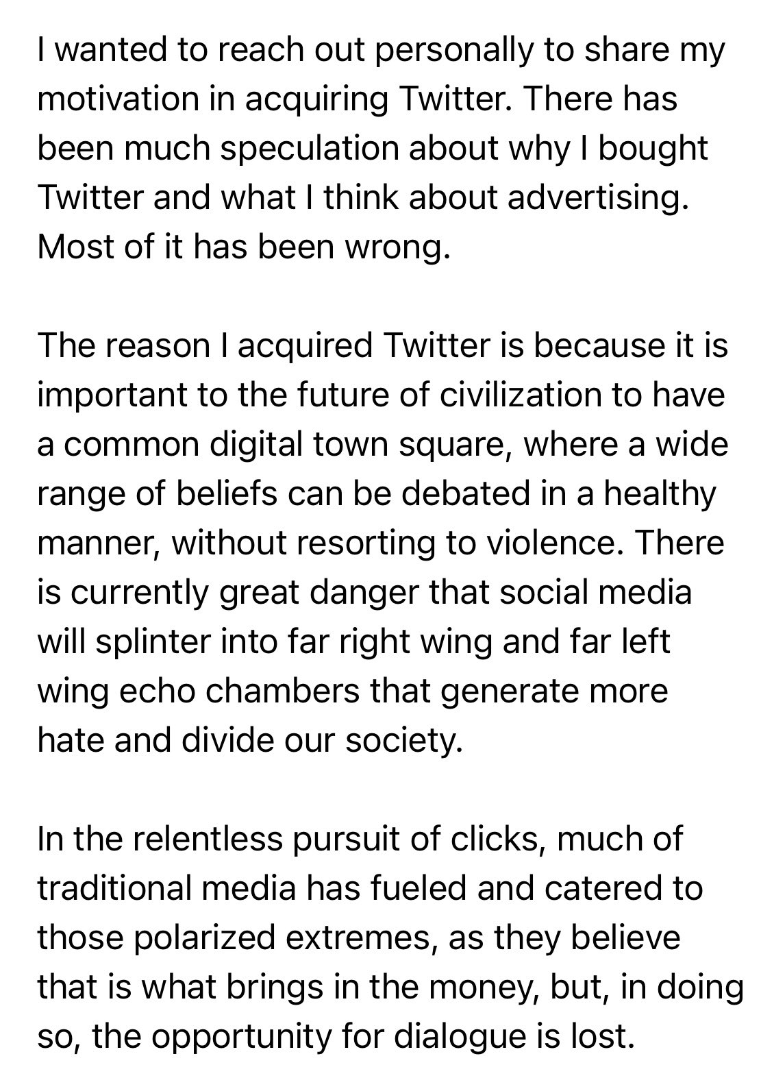 Elon advertisers tweet 1