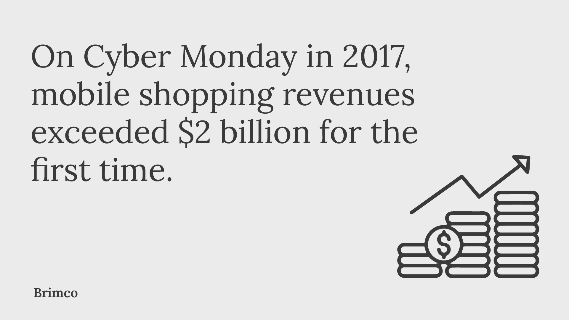 Mobile shopping revenues exceeded $2 billion for the first time