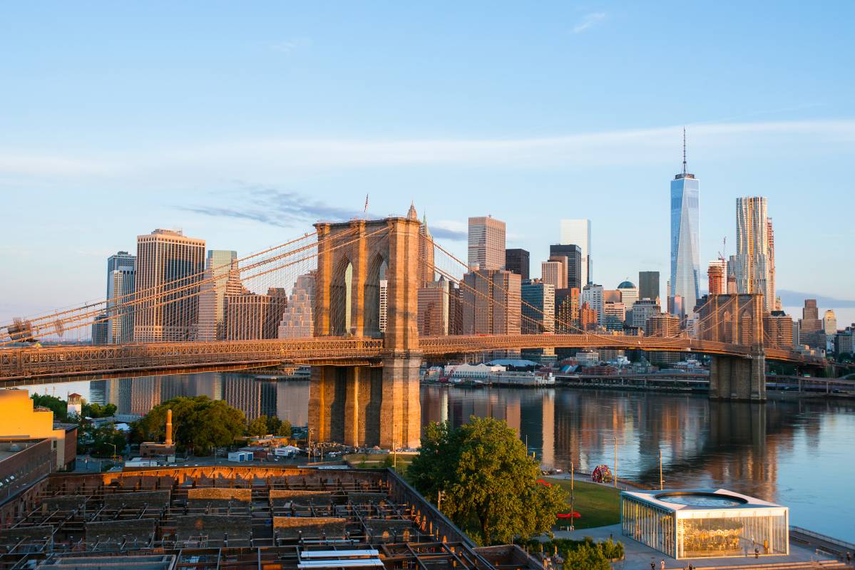 brooklyn bridge sunset julienne-Schaer