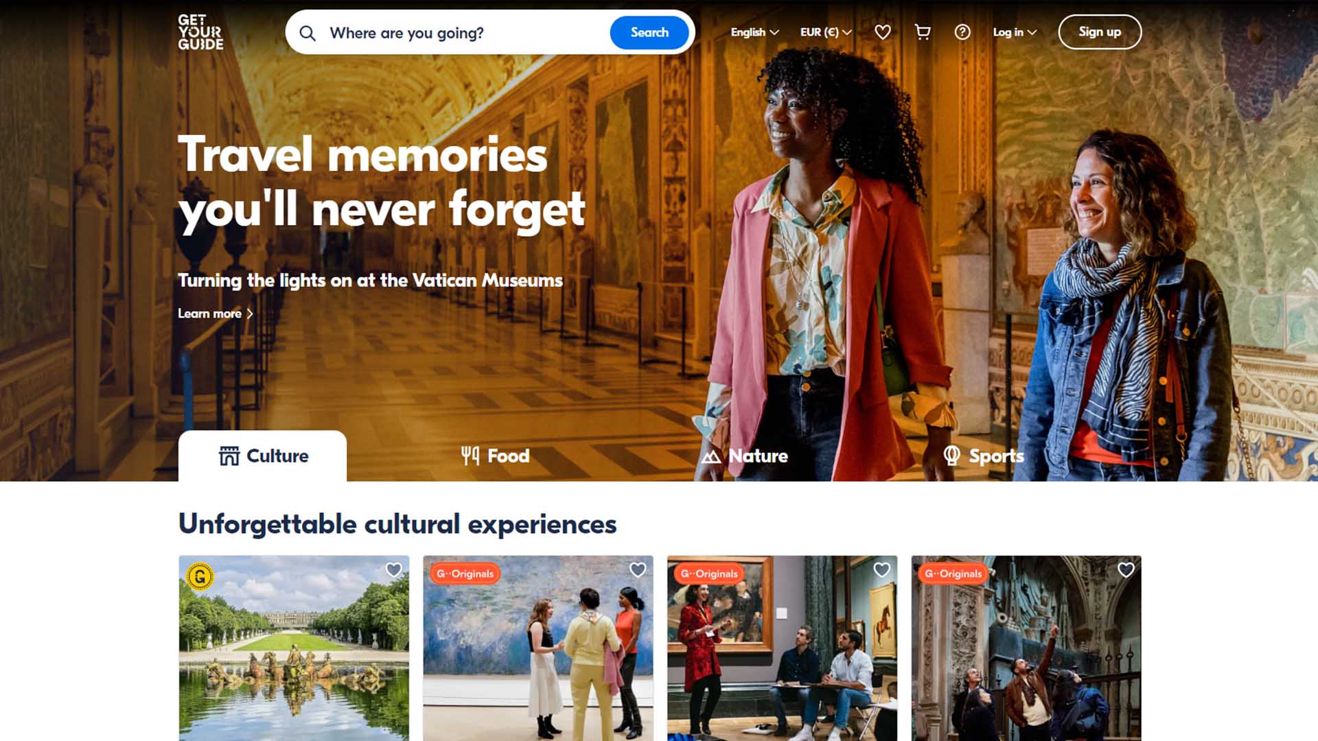 GetYourGuide Website