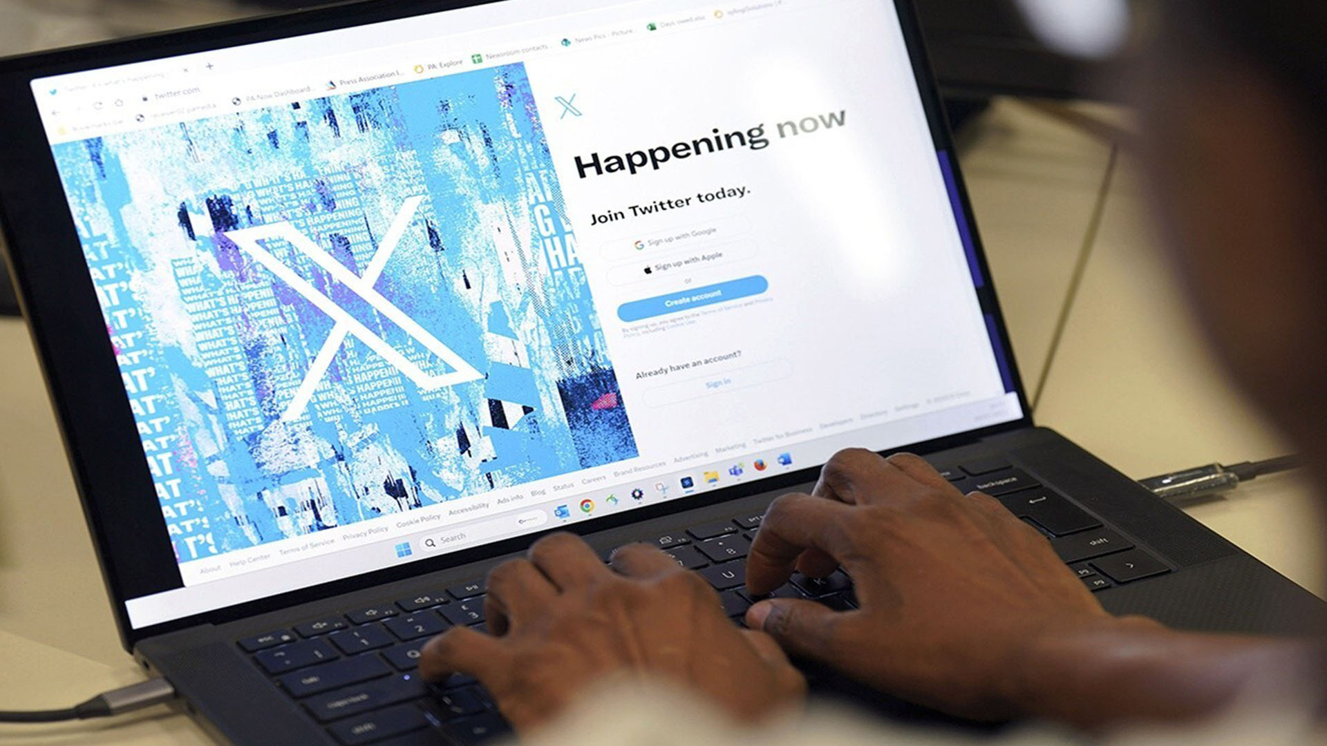 X homepage