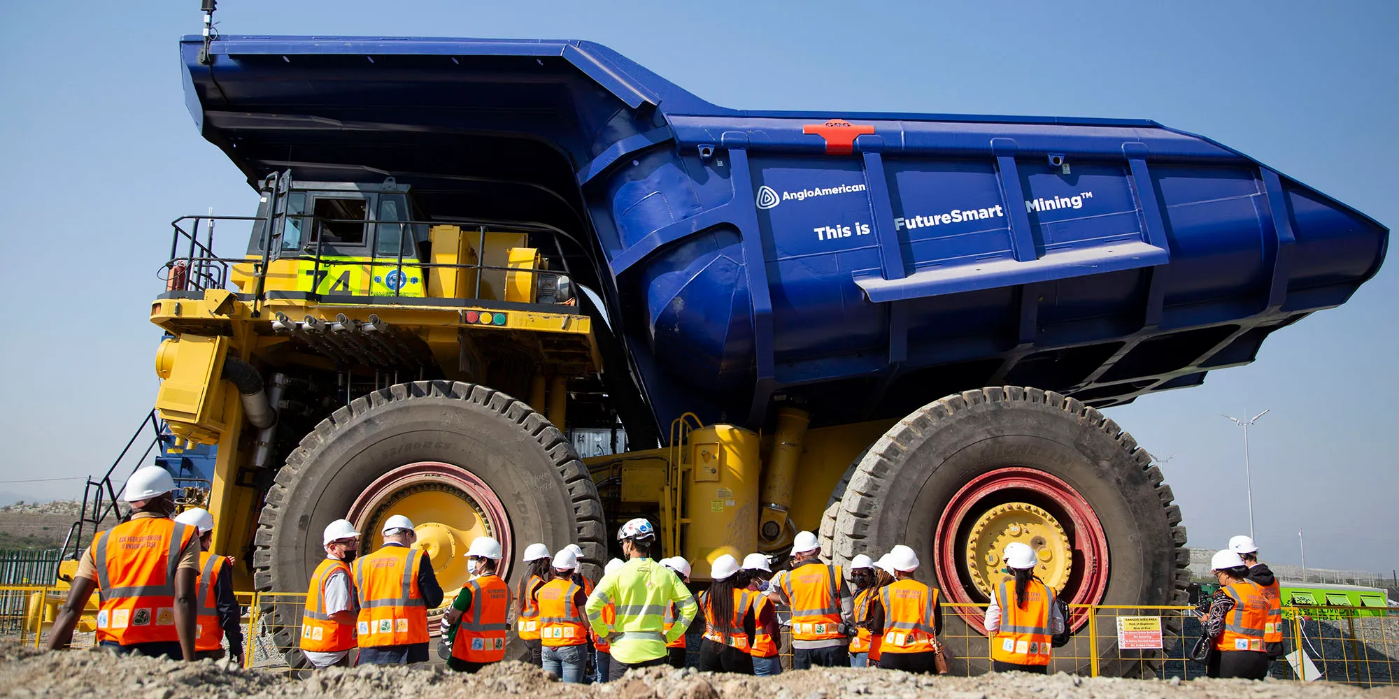 Anglo american first hydrogen mining dump truck