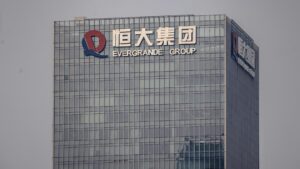 Evergrande shares plunge