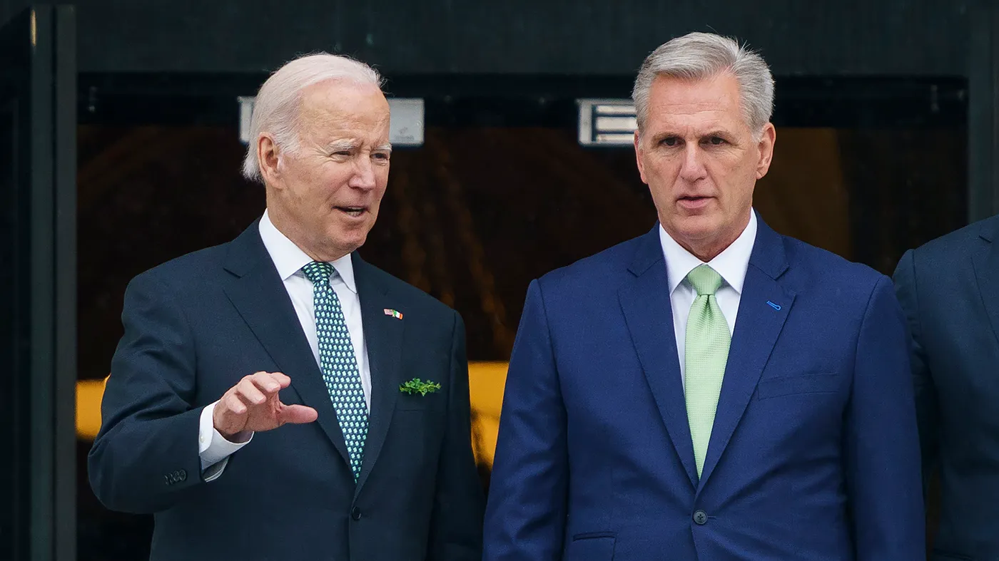 President joseph biden and leader of the house kevin mccarthy