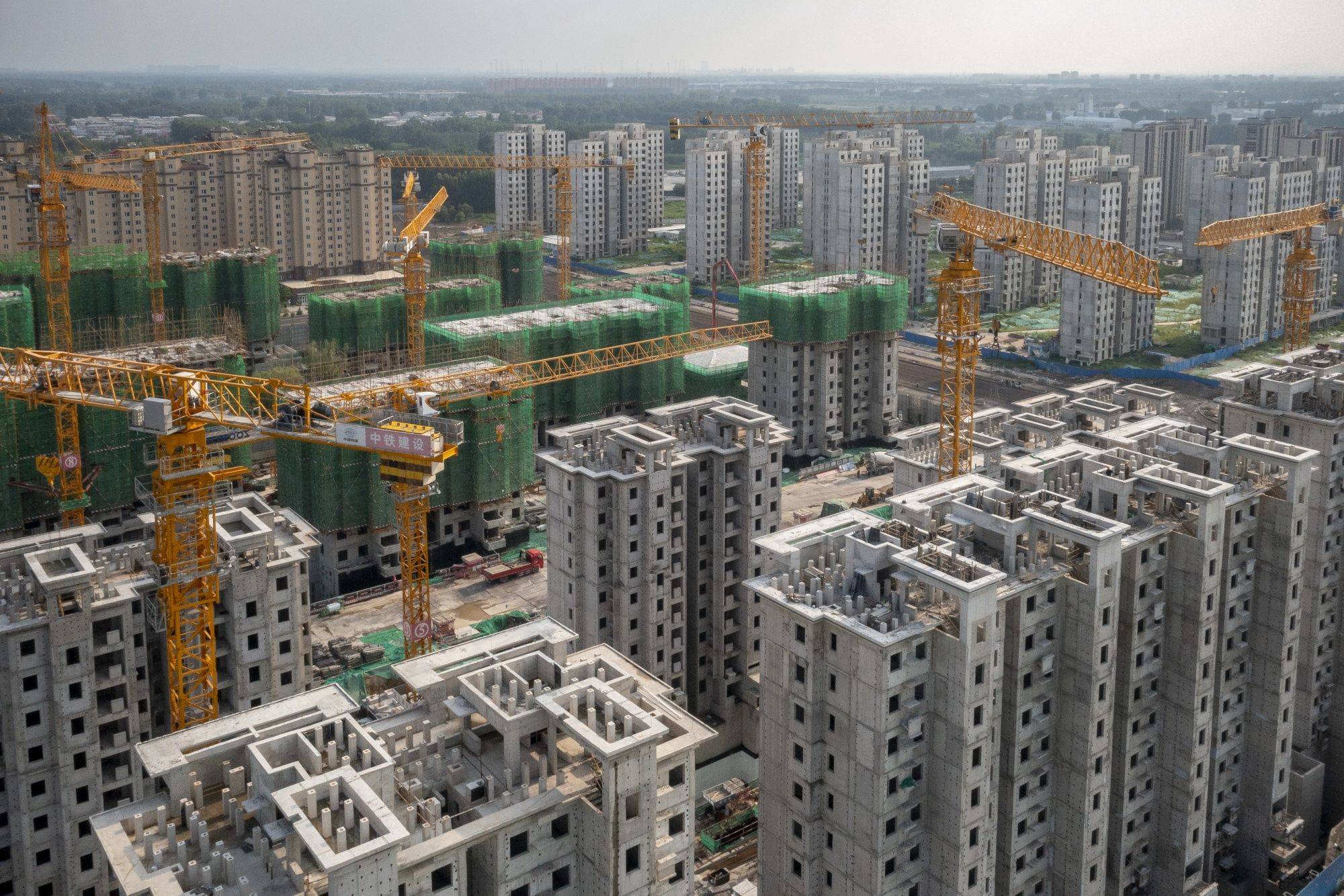 Evergrande Development In Beijing As China Developer Bond Rally Is Fading on Policy Disappointment