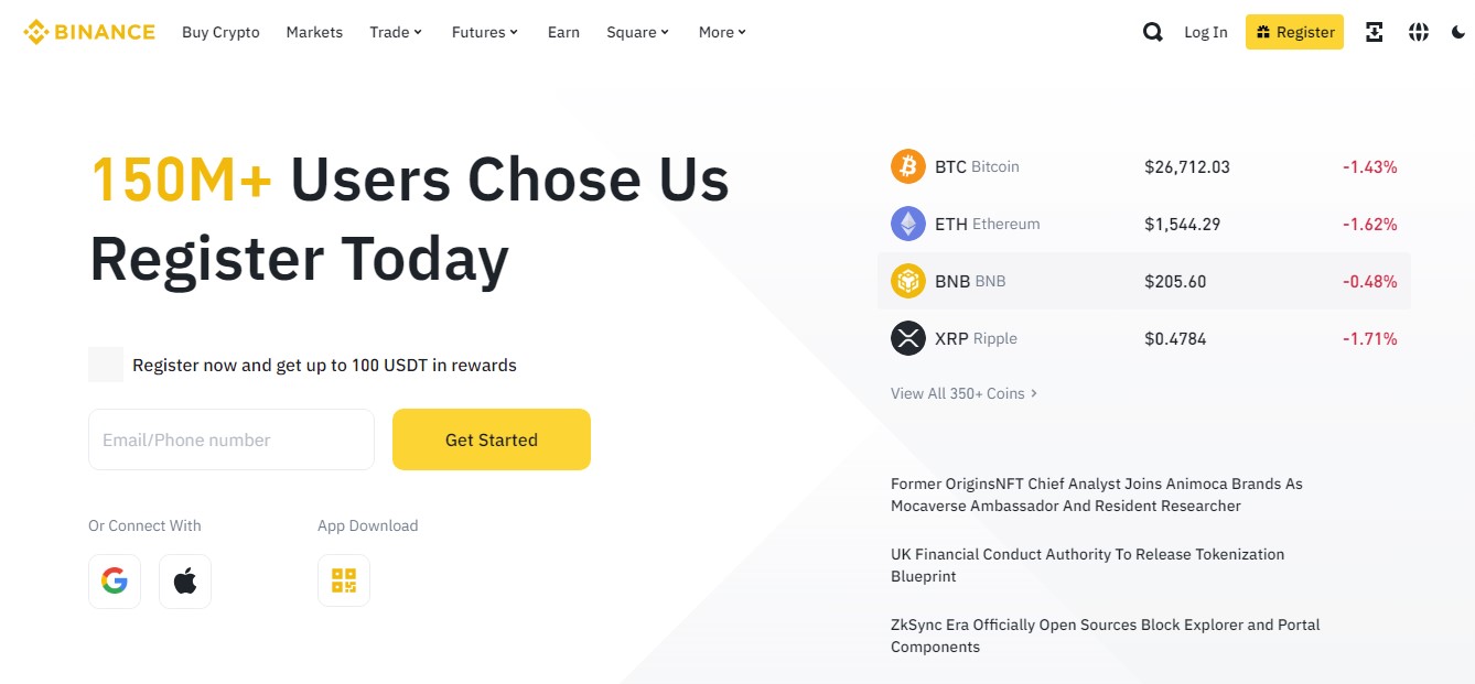 Binance cryto exchange for bitcoin ethereum