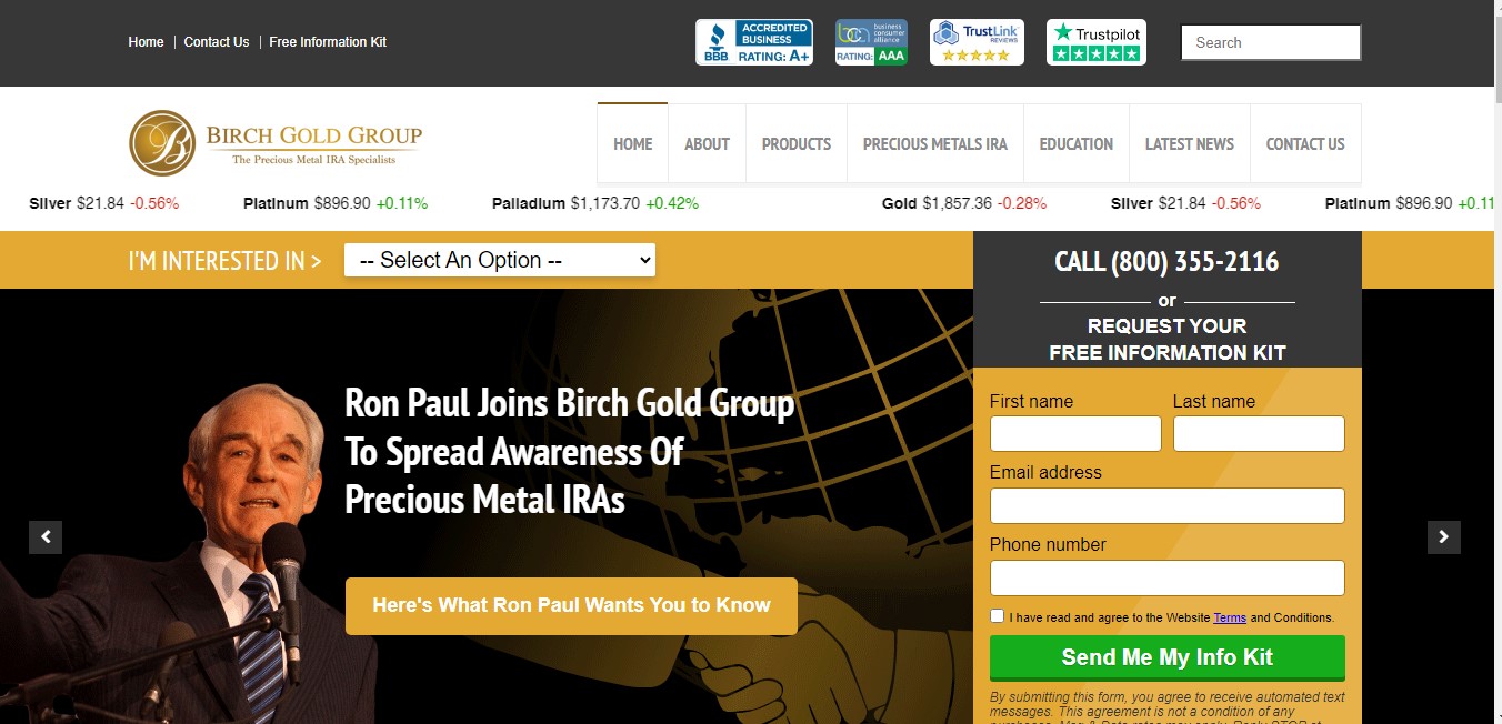 Birch gold group ira investments