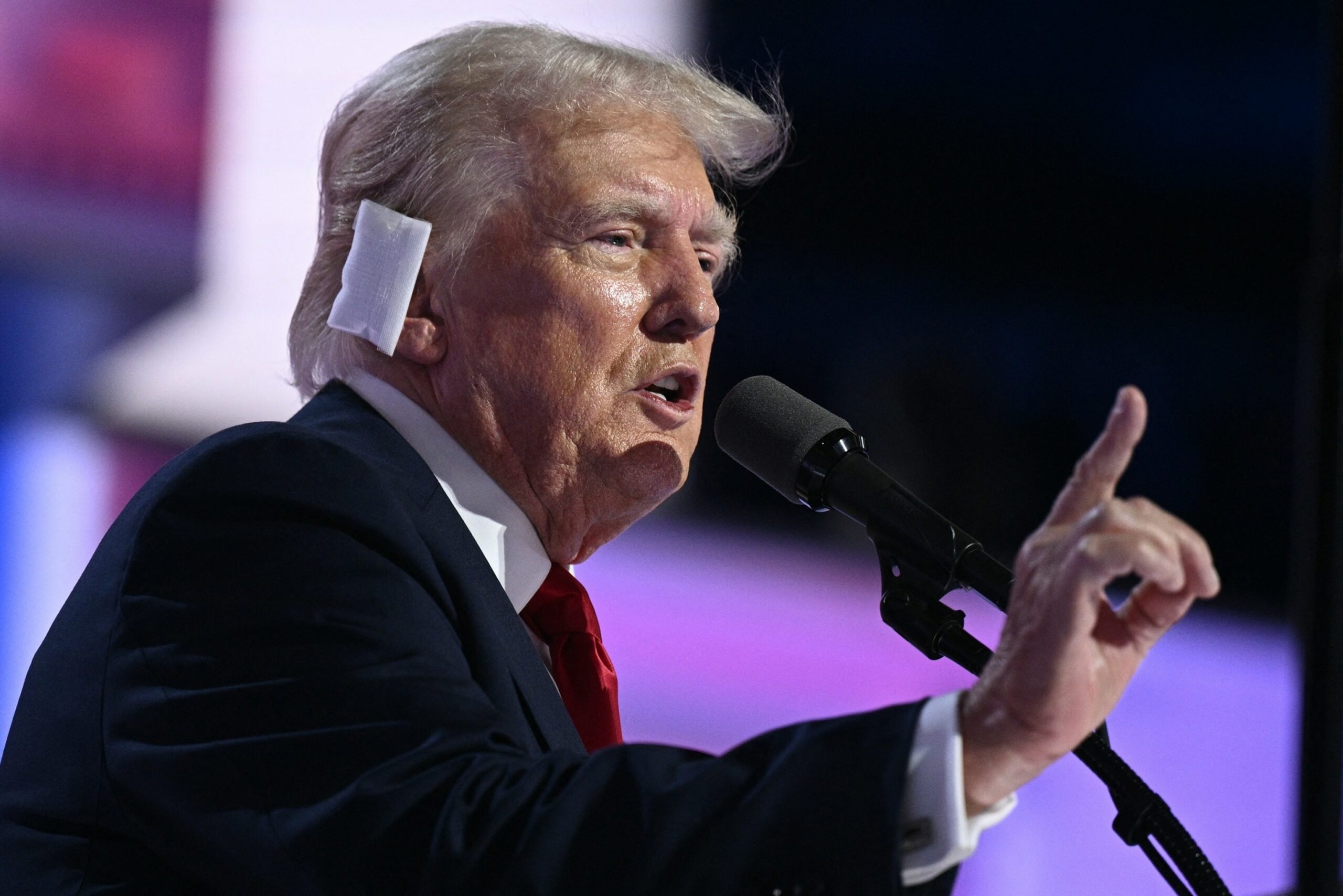 President Donald J Trump RNC Speech | Brimco Donald trump bandaged speaks at the republican national convention emphasizing unity and resilience