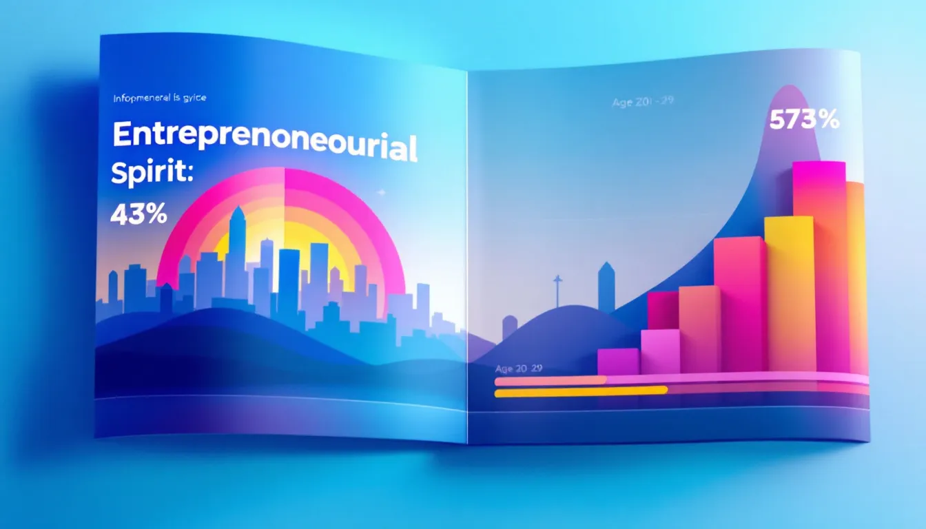 Demographics of entrepreneurs including gender and age distribution