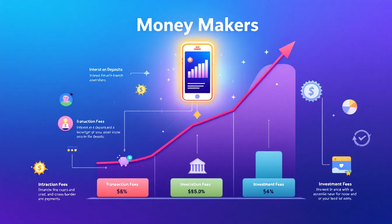 A visual representation of interest income generation in fintech companies