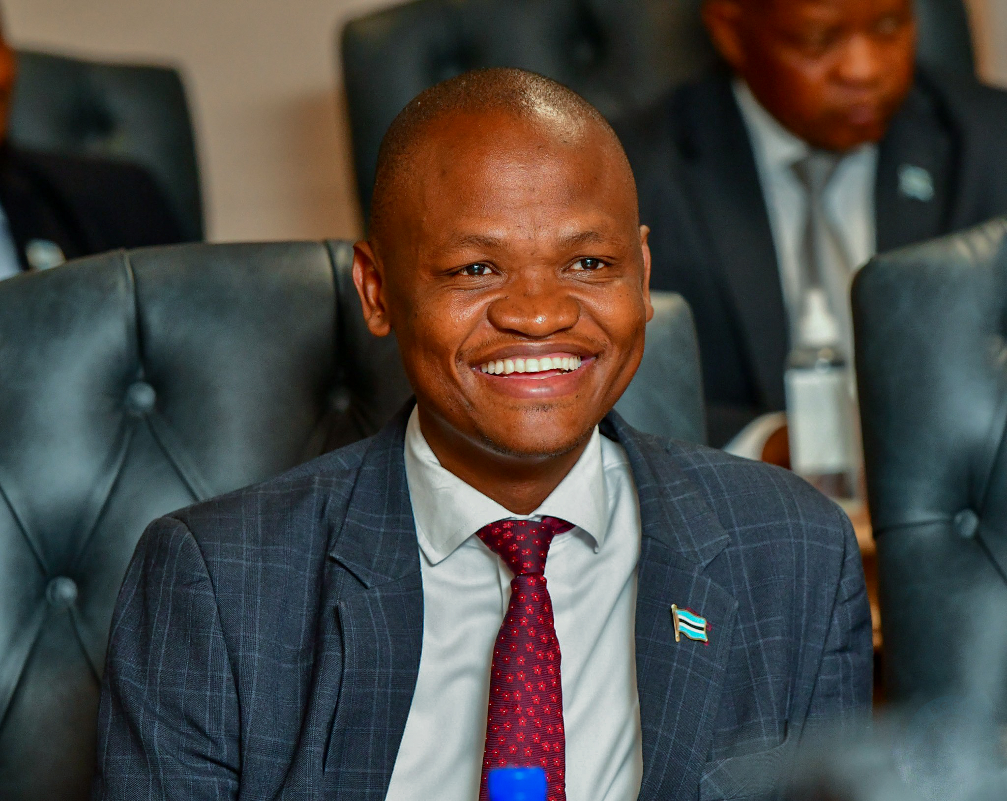 Deputy Minister of Land and Agriculture Edwin Dikoloti at Swearing-In Ceremony | Brimco Deputy minister of land and agriculture edwin dikoloti of botswana smiling during the swearing in ceremony of new cabinet ministers