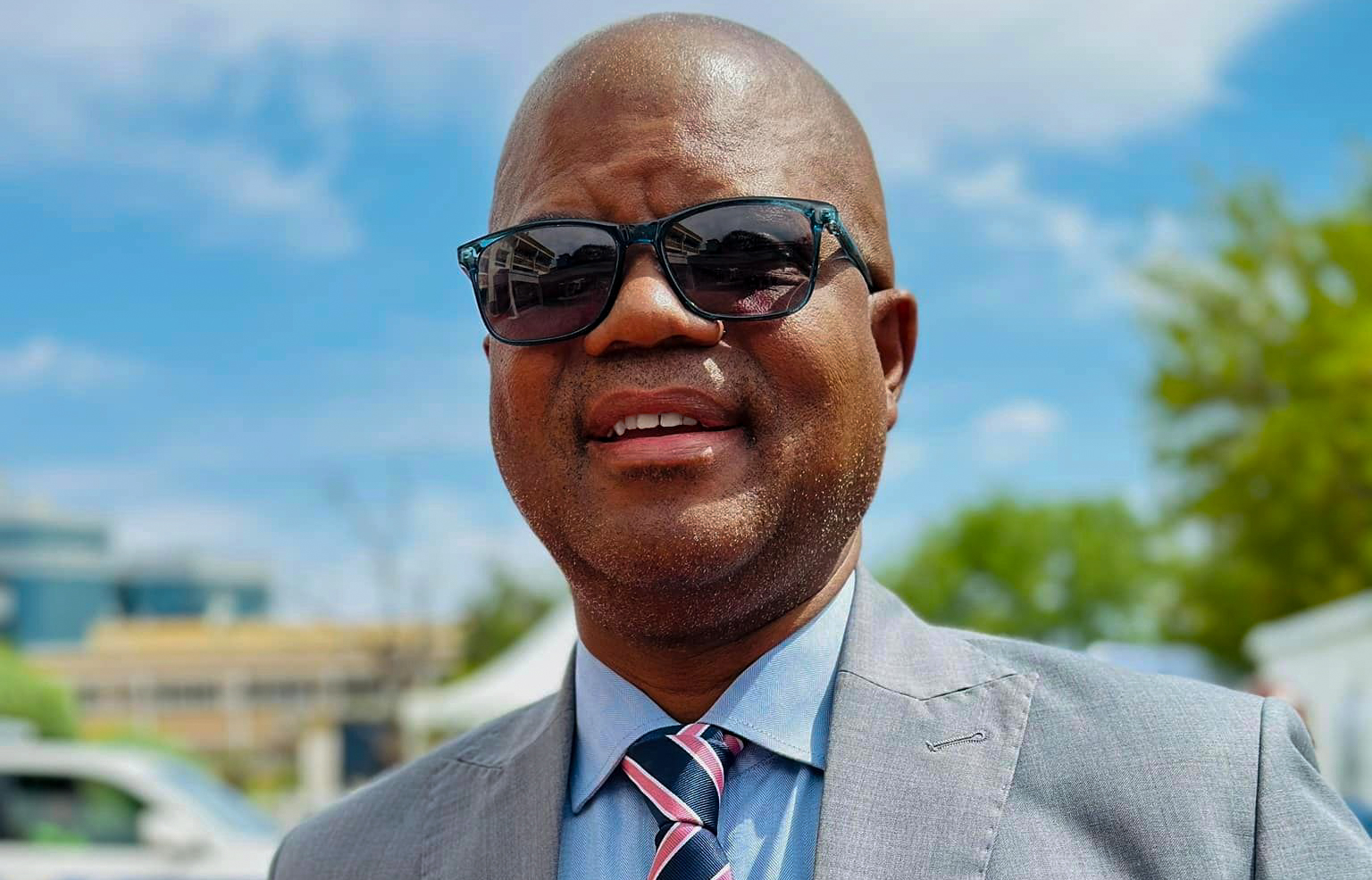 Moeti Mohwasa Appointed as Minister for State Presidency | Brimco Minister for state presidency moeti mohwasa standing outdoors during the swearing in ceremony of botswanas cabinet ministers