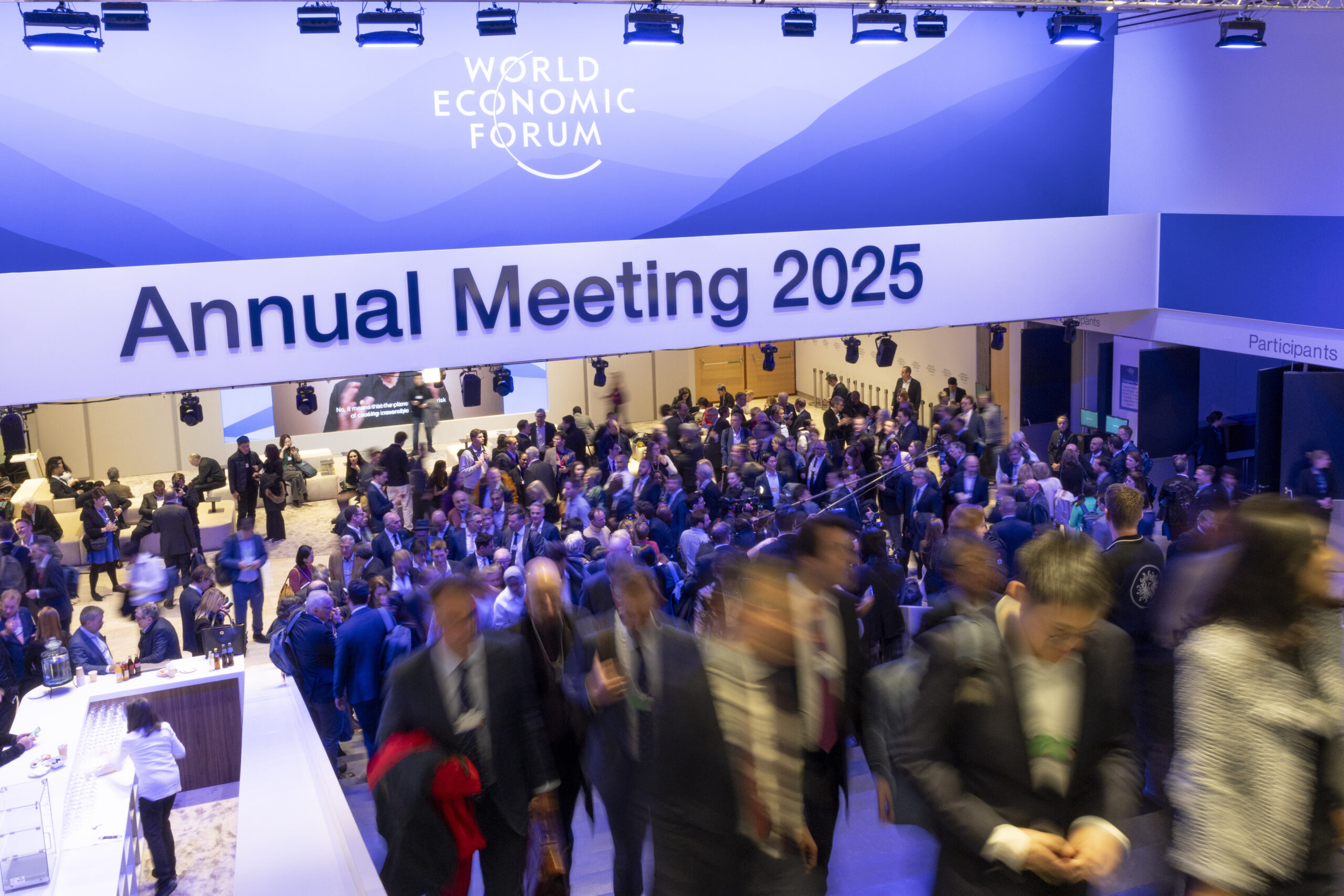 Global Leaders Converge at World Economic Forum Annual Meeting 2025 | Brimco Crowd of participants at the world economic forum annual meeting 2025 in davos switzerland