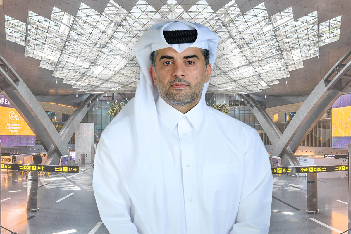 Group Chief Executive Officer of Qatar Airways is Engr | Brimco Engr Akbar al baker ceo of qatar airways standing at hamad international airport
