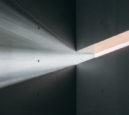 Light peering though open window