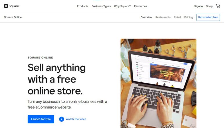 Square Online ecommerce platform