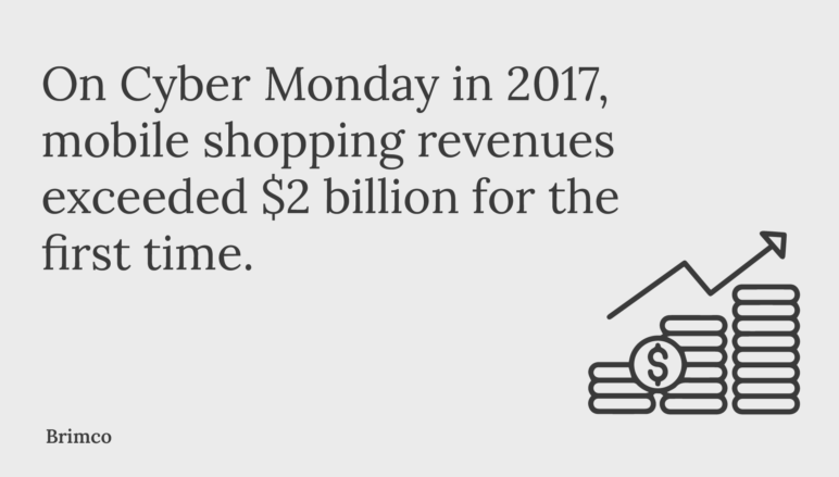 mobile shopping revenues exceeded $2 billion for the first time