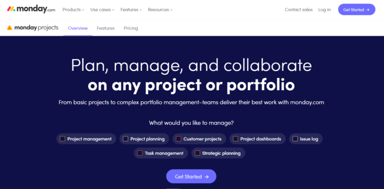 monday projects