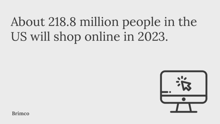 people in the US will shop online in 2023